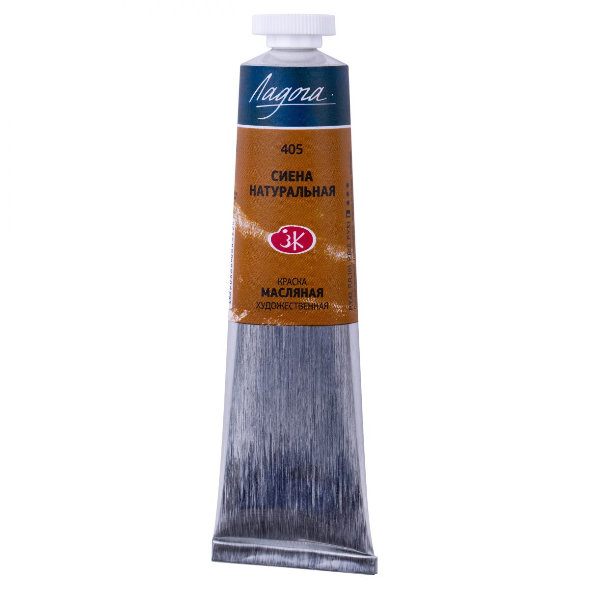 Краска масляная Ладога Сиена натуральная 46мл