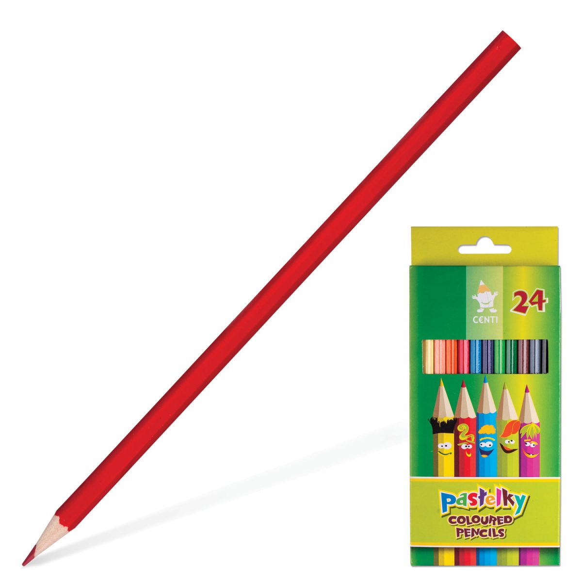 Набор цветных карандашей Сenti, 24 цвета