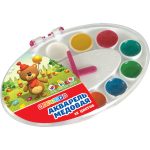 Акварель медовая для детей Цветик "Часы", 12 цветов.