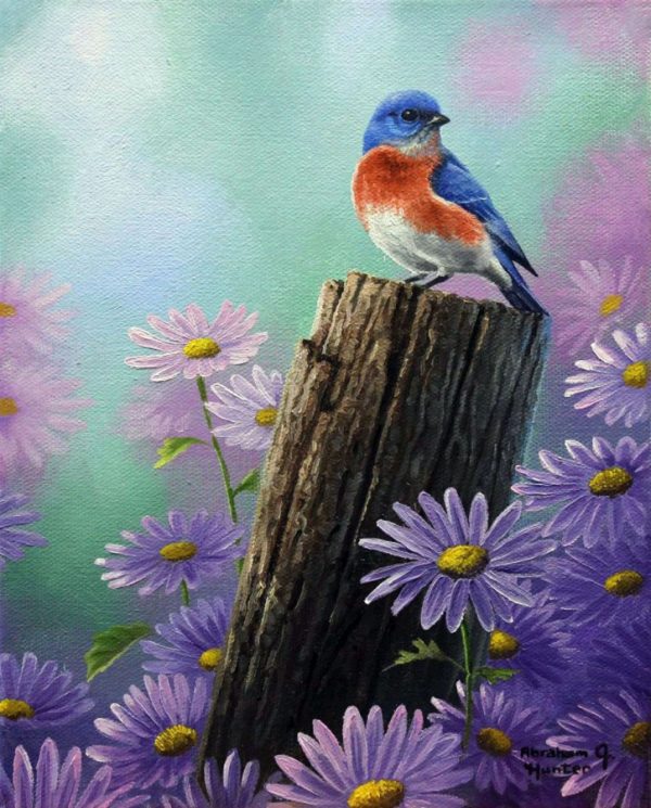 Живопись по номерам "Среди цветов", 40х50