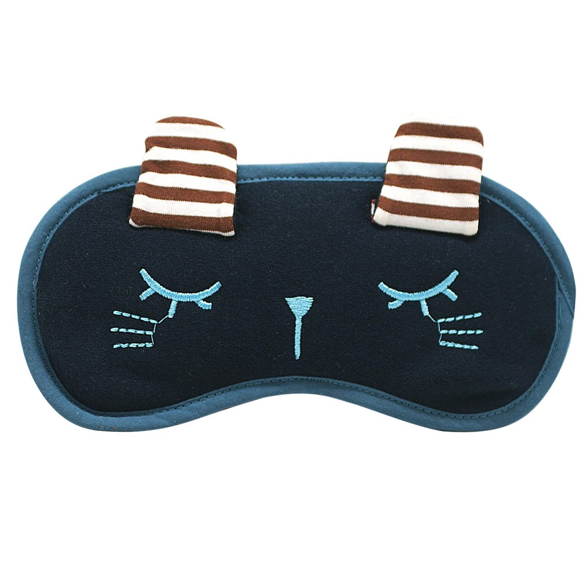 Маска для сна с ушками "Зайка" (синяя)