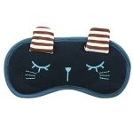 Маска для сна с ушками "Зайка" (синяя)