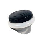 Масленка одинарная, пластиковая с крышкой.