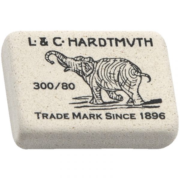 Ластик мягкий для чернографитовых карандашей Koh-i-noor, 26х18х8мм.