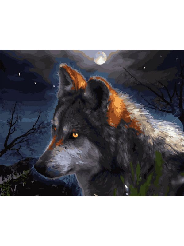Живопись по номерам "Волк", 40х50см