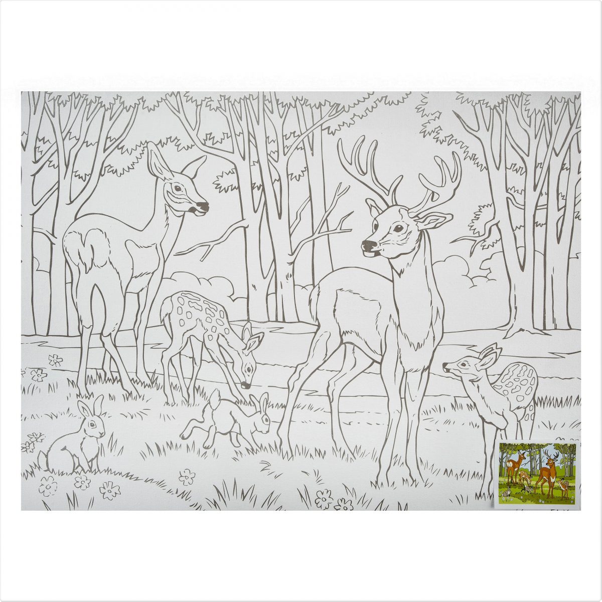 Холст на картоне с контуром, DK13705-L, 30х40см