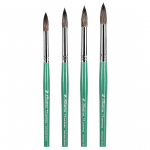 Кисть из нейлона круглая (имитация белки) "Альбатрос", №3.