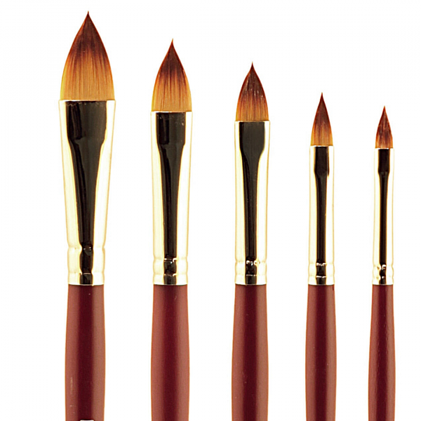 Кисть из нейлона (кошачий язык) "Студио", №14.