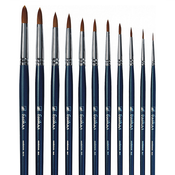 Кисть из нейлона "Байкал" круглая, №8