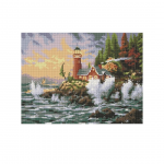 Алмазная мозаика "Шторм", 30х40см.