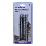 Набор карандашей (акваграфит) в лаке Peroci: светлый,средний, темный.