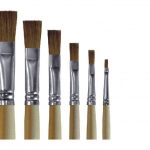 Кисть из волоса колонка плоская, №2.