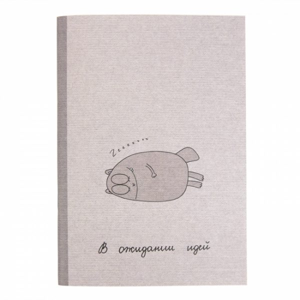 Блокнот-мотиватор "Бобер в ожидании идей" А5, 24 листа.