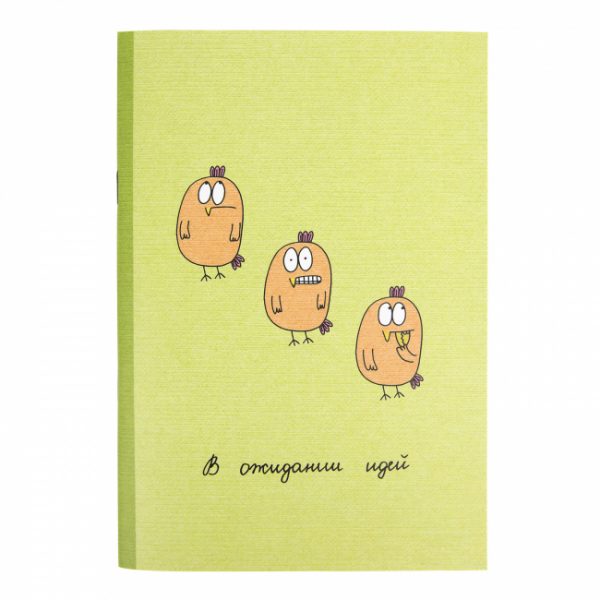Блокнот-мотиватор "Пернатые в ожидании идей" А5, 24 листа.
