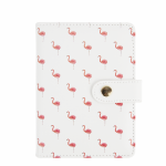 Ежедневник на кнопке "Фламинго" А6, 78 листов.