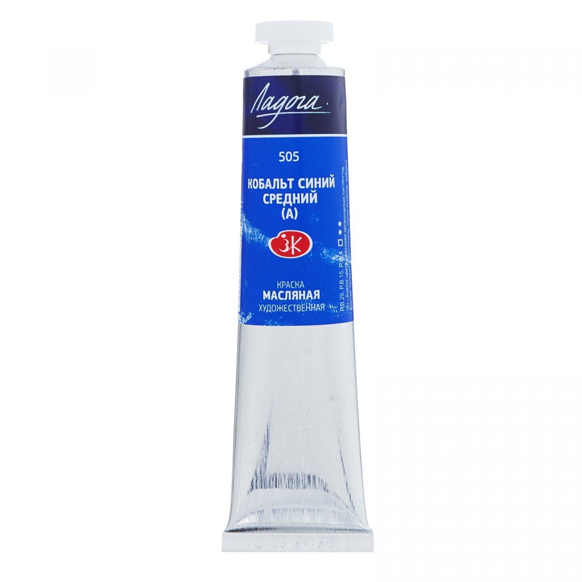 Краска масляная Ладога Кобальт синий средний (А) 46мл