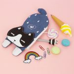 Пенал "Котик" (синий), 260х100х20мм.