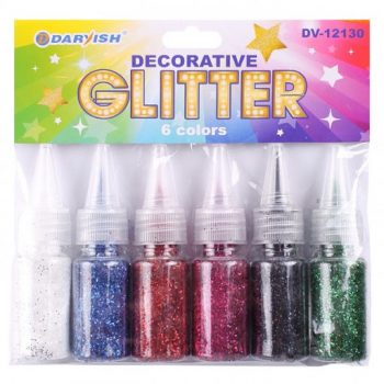 Блестки Darvish с дозатором в пластиковой банке Синие, 18ml.