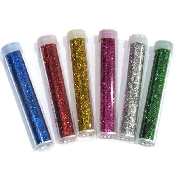 Блестки MAZARI в пластиковой тубе Синий, 0.2мм, 4ml.