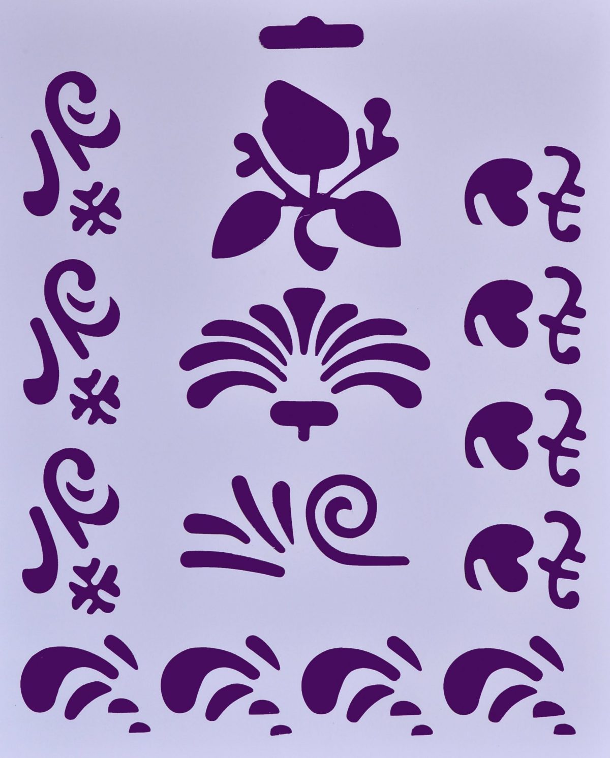 Трафарет пластиковый, бабочки, колибри, размер 25,5х20,5 см