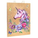 Пакет подарочный "Единорог", 26х36х11см.