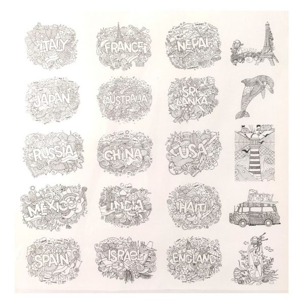 Арт-терапия "Большое путешествие", 20 листов.