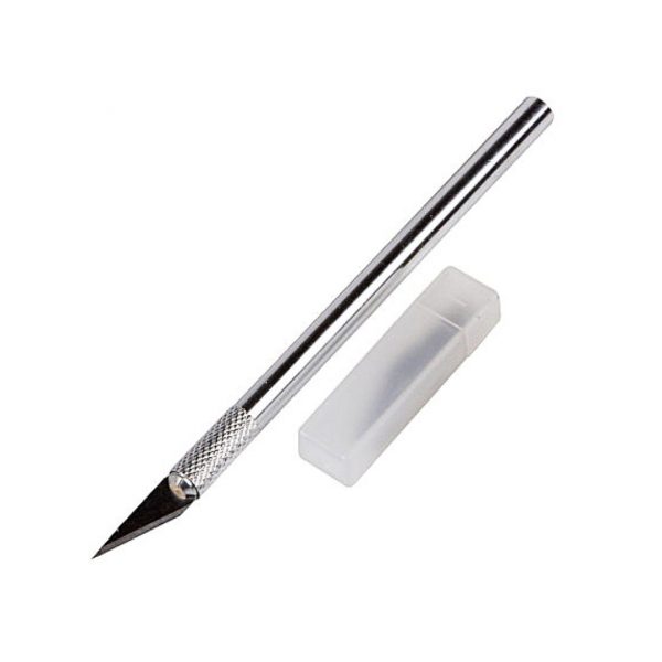 Нож-скальпель Berlingo, 5 сменных лезвий.