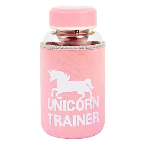 Бутылка для воды в чехле "Единорог", 330мл.
