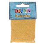 Блестки Decola декоративные "Желтый радужный", 0.3мм.