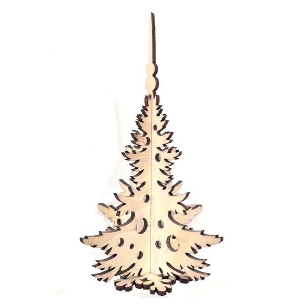 Заготовка "Елка резная" 3D, 18см.