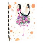 Пакет подарочный "Фламинго", 26х36х11см.