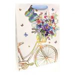 Пакет подарочный "Велосипед", 26х36х11см.