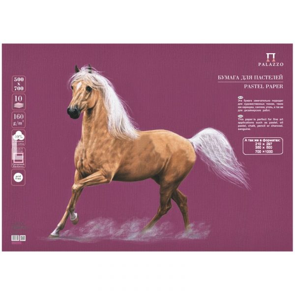 Бумага для пастелей Palazzo 350х500 "Blackberry" (ежевичный), 160г/м2.