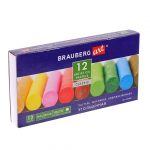 Пастель масляная художественная BRAUBERG ART "CLASSIC", УТОЛЩЕННАЯ, 12 цветов.