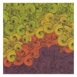 Бумага для скрапбукинга Decola "Абстрактный мотив №15", 15х15см.