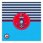 Бумага для скрапбукинга Decola "Морская тема №3", 15х15см.