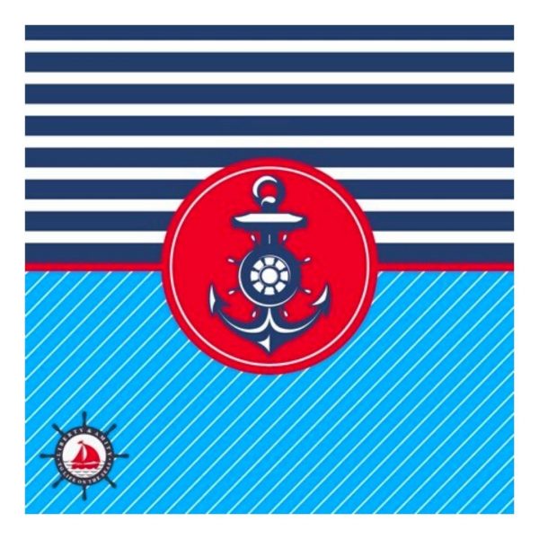 Бумага для скрапбукинга Decola "Морская тема №3", 15х15см.