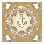 Бумага для скрапбукинга Decola "Морская тема №14", 15х15см.