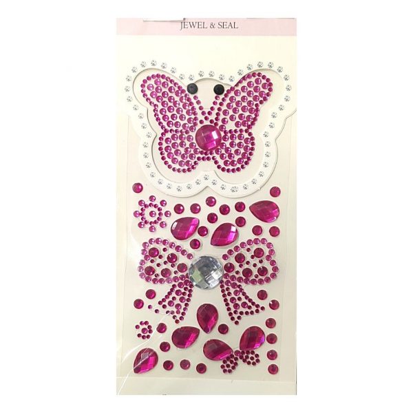 Стразы-наклейки Twinkle, Бордовые.