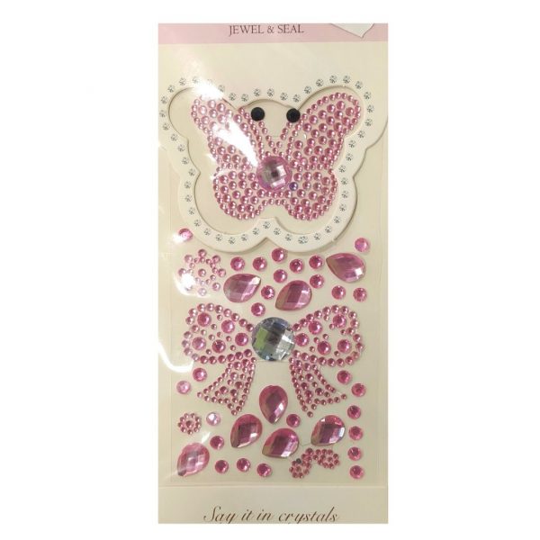 Стразы-наклейки Twinkle, Розовые.