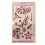 Стразы-наклейки ALINGAR "Украшения", Розовые.