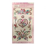 Стразы-наклейки ALINGAR "Бабочка", Цветные.