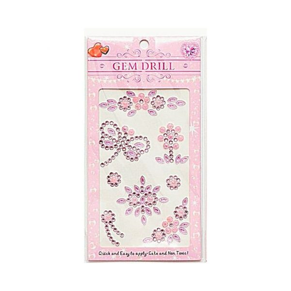 Стразы-наклейки ALINGAR "Ассорти", Розовые.