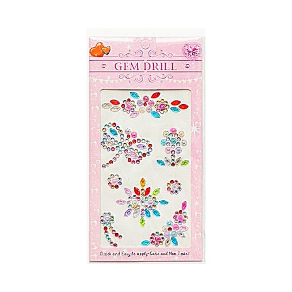 Стразы-наклейки ALINGAR "Ассорти", Цветные.