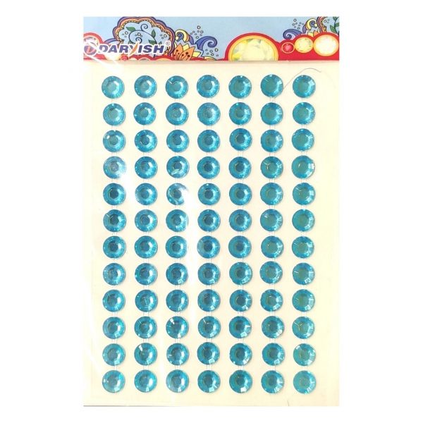 Стразы-наклейки Darvish Голубые, 84шт.