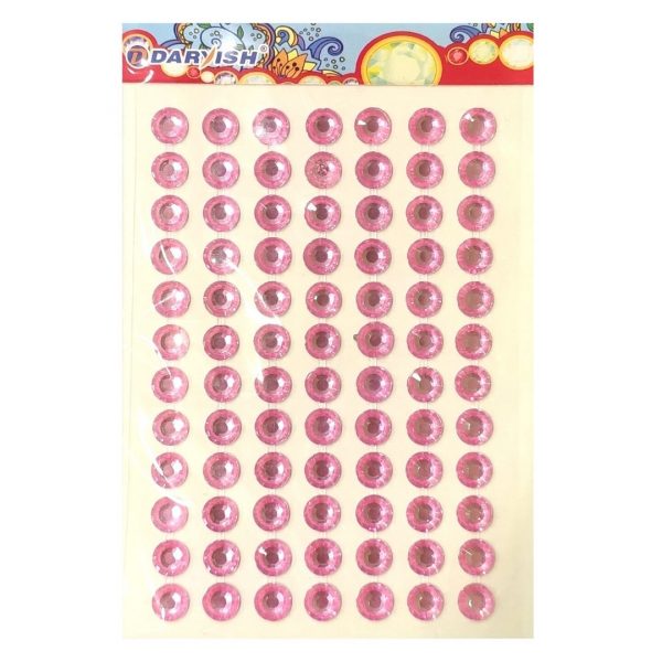 Стразы-наклейки Darvish Розовые, 84шт.