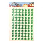 Стразы-наклейки Darvish Зеленые, 84шт.