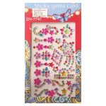 Стразы-наклейки Darvish "Узоры", Ассорти цветное.