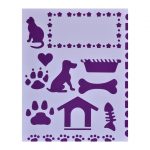 Трафарет пластиковый "Кошка и собака" 25,5х20,5см.