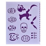 Трафарет пластиковый "Хэллоуин", 25,5х20,5см.